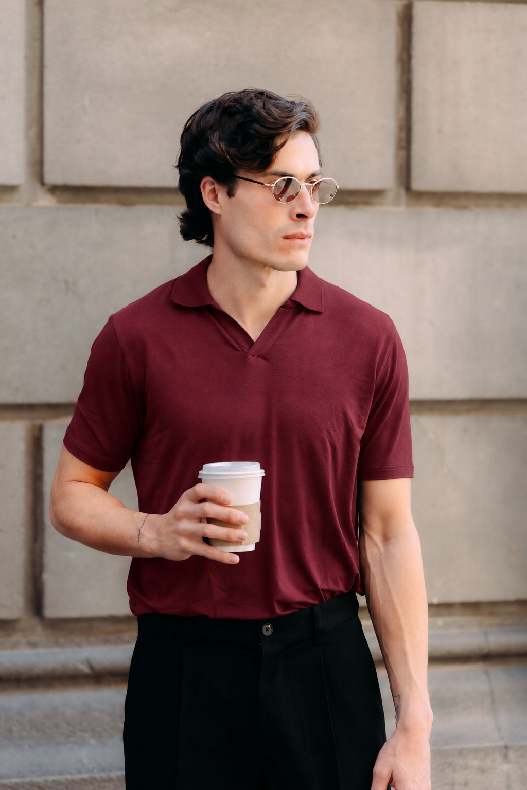 Polo de Bambú para Hombre